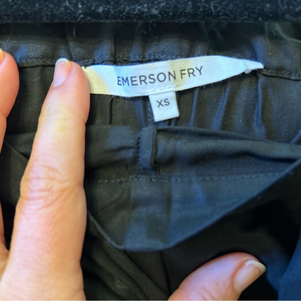 Emerson Fry Black Drawstring Paris Pants - Picture 4 of 4